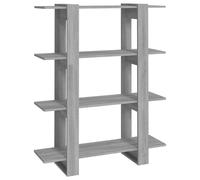 Bibliothèque/Séparateur de pièce Sonoma gris 100x30x123,5 cm