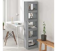 Bibliothèque Séparateur de Pièce Sonoma Gris 40x30x166cm Etagère Meuble vidaXL