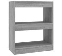 Bibliothèque/Séparateur de pièce Sonoma gris 60x30x72 cm