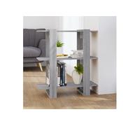 Bibliothèque/Séparateur de pièce sonoma gris 80x30x87 cm813579