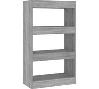 Bibliothèque/Séparateur de pièce Sonoma gris Bois d'ingénierie