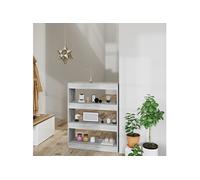 vidaXL Bibliothèque/Cloison Sonoma gris 80x30x103 cm Bois ingénierie