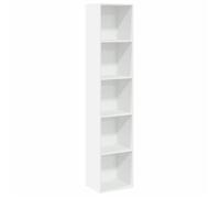 Bibliothèque - Solide&Luxe - Placard Étagère livres - Bois d'ingénierie - Blanc - 40 x 30 x 189 cm - compartiments ouverts（22255）