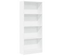 Bibliothèque - Solide&Luxe - Placard Étagère livres - Bois d'ingénierie - Blanc - 60 x 24 x 143 cm - compartiments ouverts（14965）