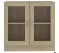 Bibliothèque SOLOMOON, CHIC Armoire à vitrine - Meuble de salon - Chêne sonoma 82,5x30,5x80cm Bois d'ingénierie BB179