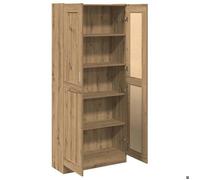 Bibliothèque SOLOMOON, CHIC Buffet haut - pour salon - chêne artisanal 82,5x30,5x185 cm, bois d'ingénierie BB136