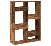 Bibliothèque SOLOMOON, CHIC Cloison de séparation - pour salon - vieux bois 100x33x135cm bois d'ingénierie BB92