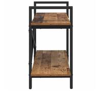Bibliothèque SOLOMOON, CHIC Étagère à livres - Pour salon - Bois Ancien 100x33,5x64 cm, Bois d'ingénierie BB580
