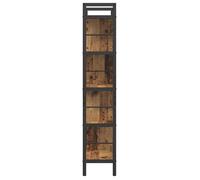 Bibliothèque SOLOMOON, CHIC Étagère à livres - Pour salon - Bois Ancien 75x30x156 cm, Bois d'ingénierie BB586
