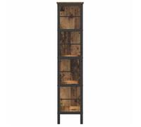 Bibliothèque SOLOMOON, CHIC Étagère à livres - Pour salon - Bois Ancien 82x32x144,5 cm, Bois d'ingénierie BB610