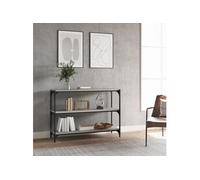 vidaXL Bibliothèque Sonoma Bois d'ingénierie, acier 100x33x70,5 cm Gris