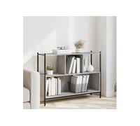 vidaXL Bibliothèque Sonoma gris 102x28x77,5 cm bois d'ingénierie moderne pour chambre