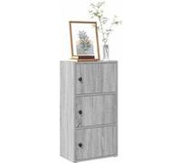 vidaXL Bibliothèque Sonoma Gris 40x24x77 cm, bois d'ingénierie – Étagère à livres
