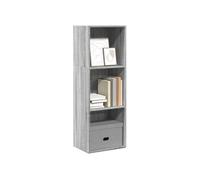 Bibliothèque sonoma gris 40x30x114 cm bois d ingénierie