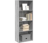 vidaXL Bibliothèque Sonoma Gris 60x30x152 cm Bois d'ingénierie, étagère, étagère à Livres, Support de Livre, Armoire de Rangement