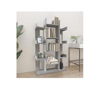 Bibliothèque Sonoma gris 86x25,5x140 cm Bois d'ingénierie816003