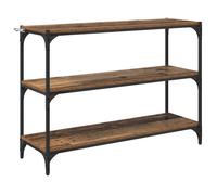 Bibliothèque style industriel - vidaXL - Bois ancien - 100x33x70,5 cm - 3 étagères - Bois d'ingénierie et fer