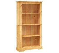 Bibliothèque Verticale - 4 niveaux - Pour enfant/adulte - Gamme Corona Pin mexicain 80x29x150 cm B615