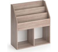 Bibliothèque Vicco Luigi Sonoma 72x79cm avec 2 boîtes pliantes, Model 34475