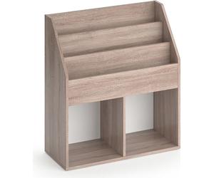 Bibliothèque Vicco Luigi Sonoma 72x79cm avec 2 boîtes pliantes, Model 34475