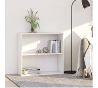 vidaXL Bibliothèque Blanc 80x30x76,5 cm Bois d'ingénierie, étagère, bibliothèque, étagère de Rangement, Meuble de Rangement, étagère à Livres