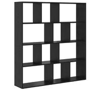 Bibliothèque - vidaXL - bois d'ingénierie - chêne noir - 12 étagères - 132 x 29 x 141,5 cm(444916)
