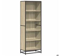 Bibliothèque - vidaXL - bois d'ingénierie - chêne sonoma - 5 compartiments ouverts - 60 x 35 x 170,5 cm(183896)