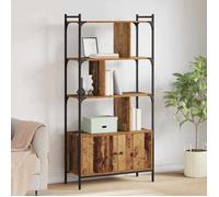 Bibliothèque - vidaXL - Bois d'ingénierie - Design moderne - Pieds métal - Grande capacité