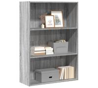 Bibliothèque sonoma gris 80x30x114 cm bois d ingénierie