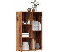 vidaXL Bibliothèque Vieux Bois 50x25x80 cm Bois d'ingénierie, bibliothèque, Armoire de Rangement, Support de Rangement, étagère, étagère à Livres