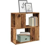vidaXL Bibliothèque vieux bois 60x24x63 cm bois d'ingénierie, étagère à livres, séparateur de pièce, bibliothèque, étagères 856728
