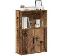 Bibliothèque vieux bois 60x24x85 cm bois d ingénierie Marron