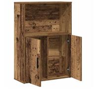 Bibliothèque vieux bois 60x24x85 cm bois d'ingénierie_2 ans garantie_27216