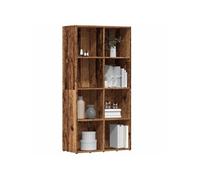 vidaXL Bibliothèque Vieux Bois 66x30x130 cm Bois d'ingénierie, bibliothèque, Armoire de Rangement, Support de Rangement, étagère, étagère à Livres