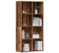 vidaXL Bibliothèque Vieux Bois 66x30x130 cm Bois d'ingénierie, bibliothèque, Armoire de Rangement, Support de Rangement, étagère, étagère à Livres