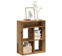 Bibliothèque vieux bois 66x31x80 cm bois d ingénierie Marron G