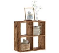 vidaXL Bibliothèque Vieux bois 68,5x32x68,5 cm Bois d'ingénierie Multicolore