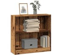 vidaXL Bibliothèque Vieux Bois 80x24x76 cm Bois d'ingénierie, étagère, étagère à Livres, Support de Livre, Armoire de Rangement, étagère de Rangement
