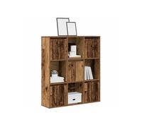 Bibliothèque vieux bois 89x24x101,5 cm bois d ingénierie