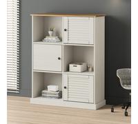 Bibliothèque VIGO blanc 90x35x114,5 cm bois massif de pin étagère vidaXL