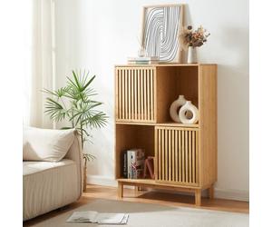 Bibliothèque Ypäjä bambou 120 x 84 x 39 cm naturel