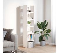 Bibliothèques 2 pcs empilable blanc 30x30x80 cm bois ingénierie