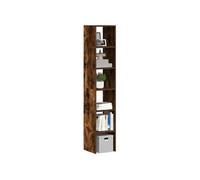 vidaXL Bibliothèques 2 pcs empilable chêne fumé bois d'ingénierie Marron