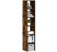 Bibliothèques 2 pcs empilable chêne fumé bois d ingénierie Chêne fumé G
