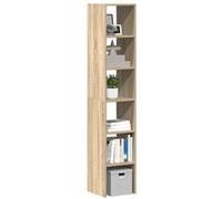 vidaXL Bibliothèques 2 pcs empilable chêne sonoma bois d'ingénierie Marron