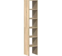 Bibliothèques 2 pcs empilable chêne sonoma bois d'ingénierie