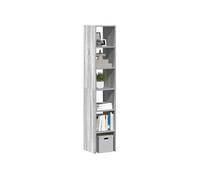 Bibliothèques 2 pcs empilable sonoma gris bois d ingénierie