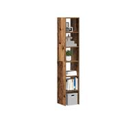 Bibliothèques 2 pcs empilable vieux bois bois d ingénierie