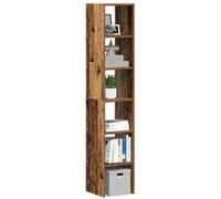 vidaXL Bibliothèques 2 pcs empilable vieux bois bois d'ingénierie Marron