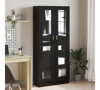 Bibliothèques vidaXL 2 pcs Chêne Noir 82,5x30,5x185 cm Bois d'ingénierie